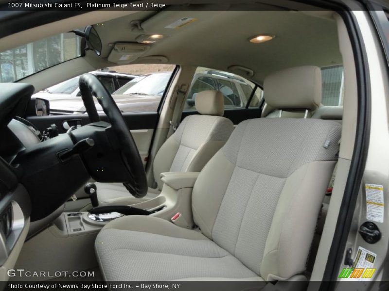 Platinum Beige Pearl / Beige 2007 Mitsubishi Galant ES