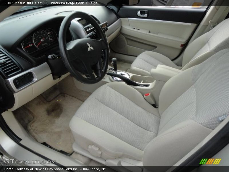 Platinum Beige Pearl / Beige 2007 Mitsubishi Galant ES