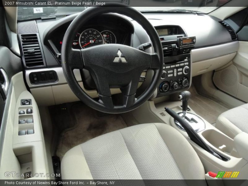 Platinum Beige Pearl / Beige 2007 Mitsubishi Galant ES