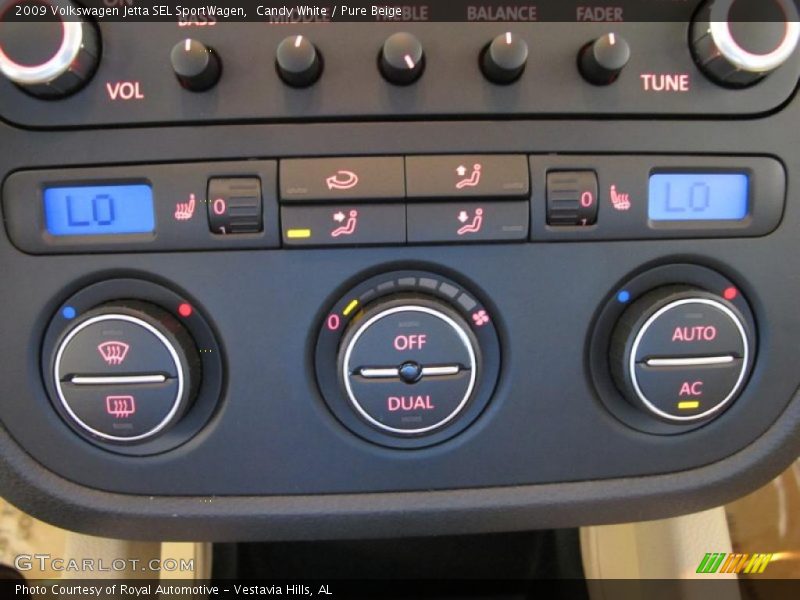 Controls of 2009 Jetta SEL SportWagen