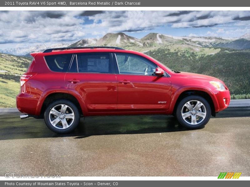 Barcelona Red Metallic / Dark Charcoal 2011 Toyota RAV4 V6 Sport 4WD