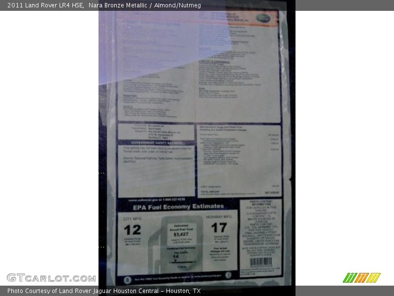 Nara Bronze Metallic / Almond/Nutmeg 2011 Land Rover LR4 HSE