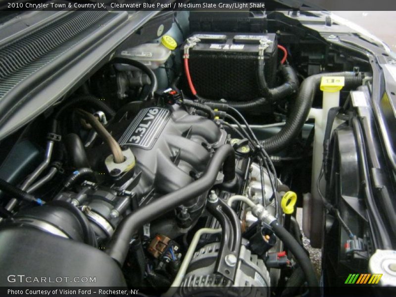 Clearwater Blue Pearl / Medium Slate Gray/Light Shale 2010 Chrysler Town & Country LX