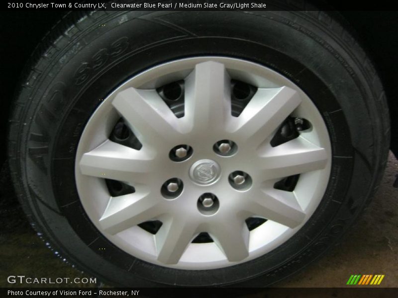 Clearwater Blue Pearl / Medium Slate Gray/Light Shale 2010 Chrysler Town & Country LX