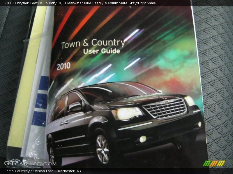 Clearwater Blue Pearl / Medium Slate Gray/Light Shale 2010 Chrysler Town & Country LX