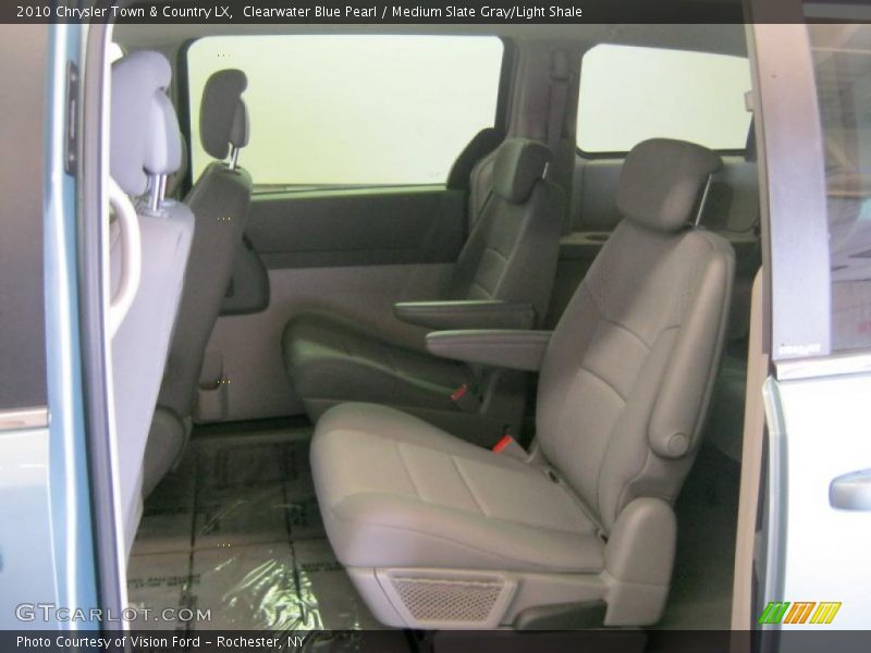 Clearwater Blue Pearl / Medium Slate Gray/Light Shale 2010 Chrysler Town & Country LX