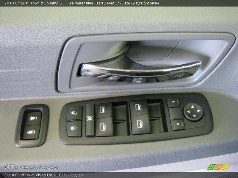 Clearwater Blue Pearl / Medium Slate Gray/Light Shale 2010 Chrysler Town & Country LX