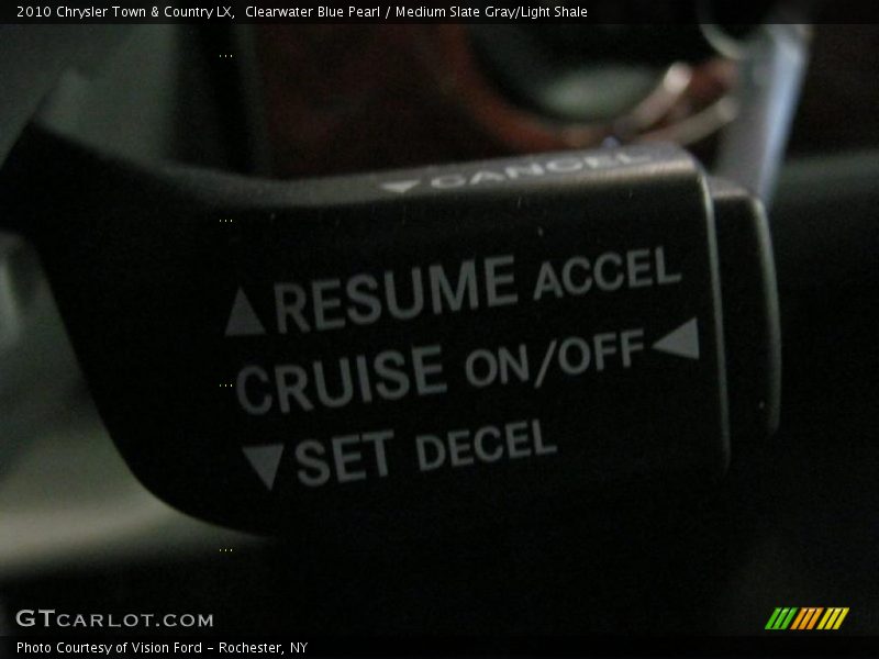 Clearwater Blue Pearl / Medium Slate Gray/Light Shale 2010 Chrysler Town & Country LX