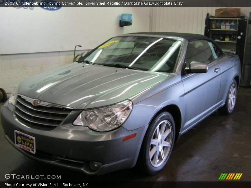 Silver Steel Metallic / Dark Slate Gray/Light Slate Gray 2008 Chrysler Sebring Touring Convertible