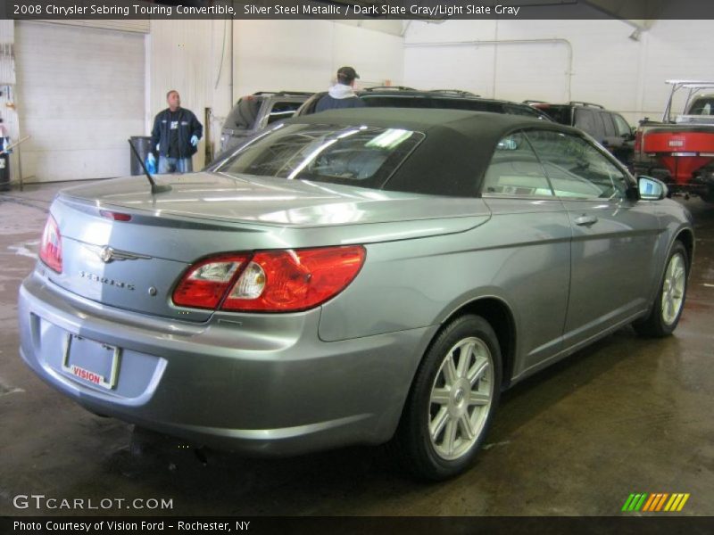 Silver Steel Metallic / Dark Slate Gray/Light Slate Gray 2008 Chrysler Sebring Touring Convertible