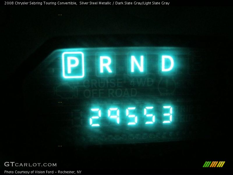 Silver Steel Metallic / Dark Slate Gray/Light Slate Gray 2008 Chrysler Sebring Touring Convertible