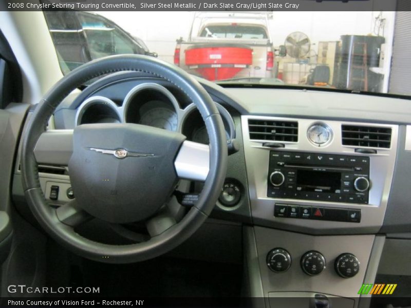 Silver Steel Metallic / Dark Slate Gray/Light Slate Gray 2008 Chrysler Sebring Touring Convertible