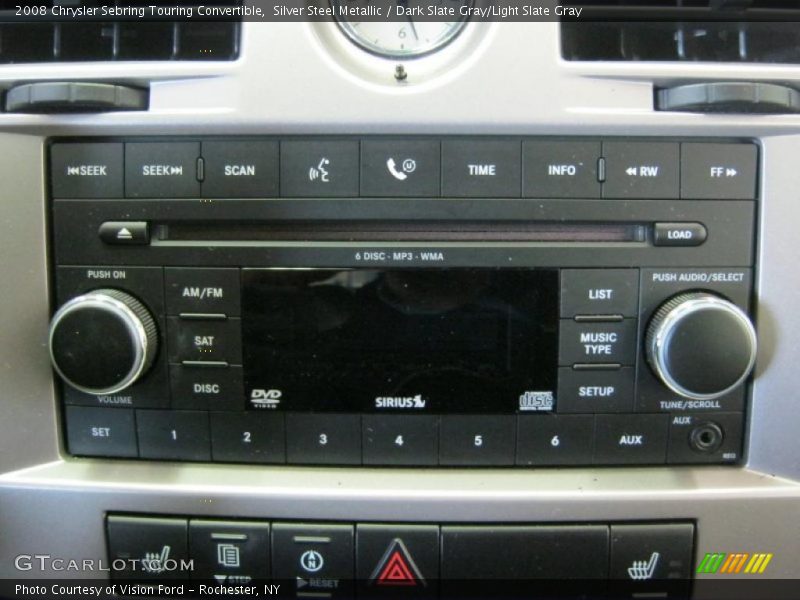 Silver Steel Metallic / Dark Slate Gray/Light Slate Gray 2008 Chrysler Sebring Touring Convertible