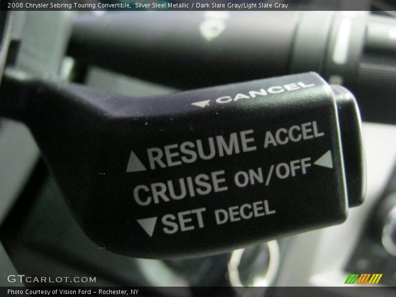 Silver Steel Metallic / Dark Slate Gray/Light Slate Gray 2008 Chrysler Sebring Touring Convertible