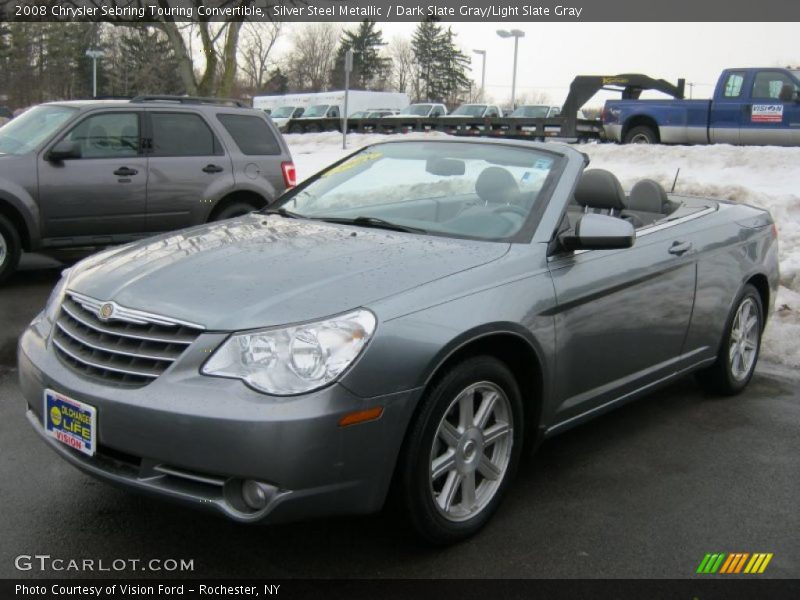 Silver Steel Metallic / Dark Slate Gray/Light Slate Gray 2008 Chrysler Sebring Touring Convertible