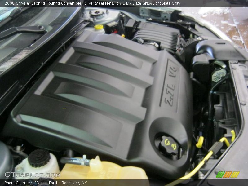 Silver Steel Metallic / Dark Slate Gray/Light Slate Gray 2008 Chrysler Sebring Touring Convertible
