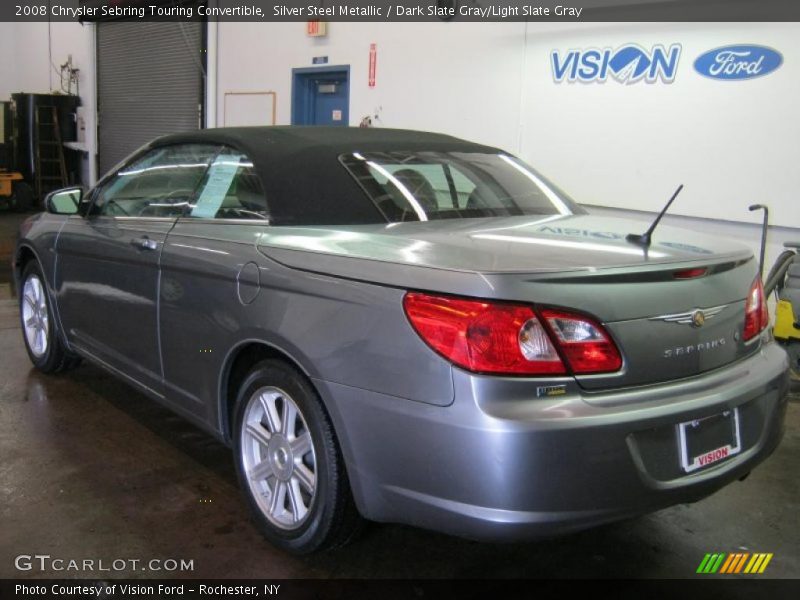 Silver Steel Metallic / Dark Slate Gray/Light Slate Gray 2008 Chrysler Sebring Touring Convertible