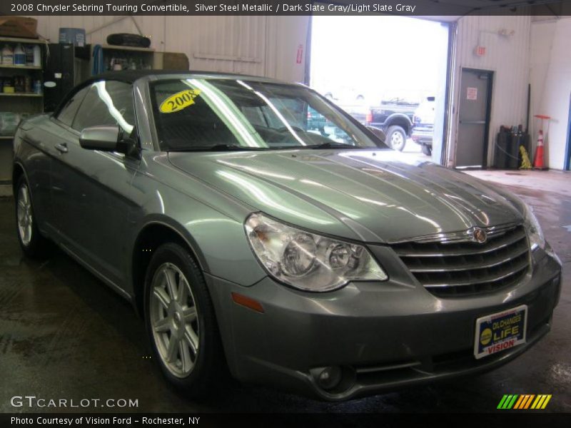 Silver Steel Metallic / Dark Slate Gray/Light Slate Gray 2008 Chrysler Sebring Touring Convertible