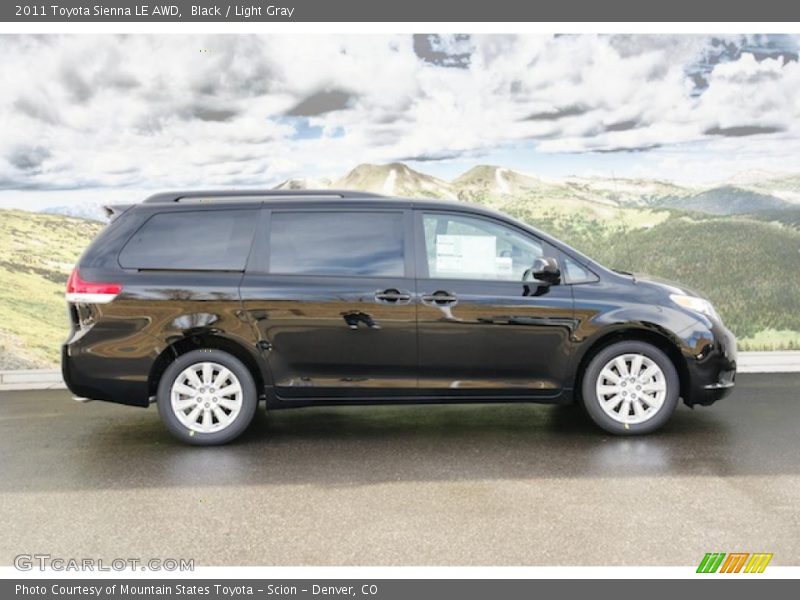 Black / Light Gray 2011 Toyota Sienna LE AWD