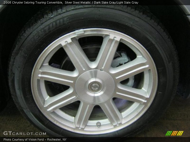 Silver Steel Metallic / Dark Slate Gray/Light Slate Gray 2008 Chrysler Sebring Touring Convertible