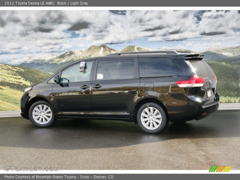 Black / Light Gray 2011 Toyota Sienna LE AWD