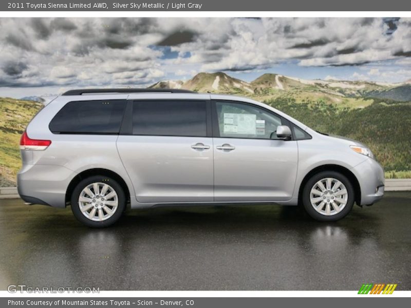 Silver Sky Metallic / Light Gray 2011 Toyota Sienna Limited AWD