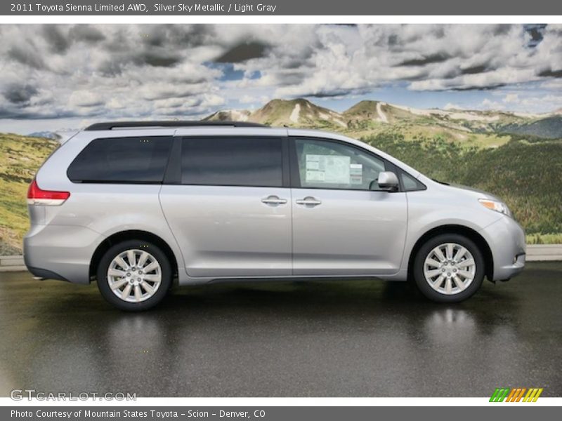 Silver Sky Metallic / Light Gray 2011 Toyota Sienna Limited AWD