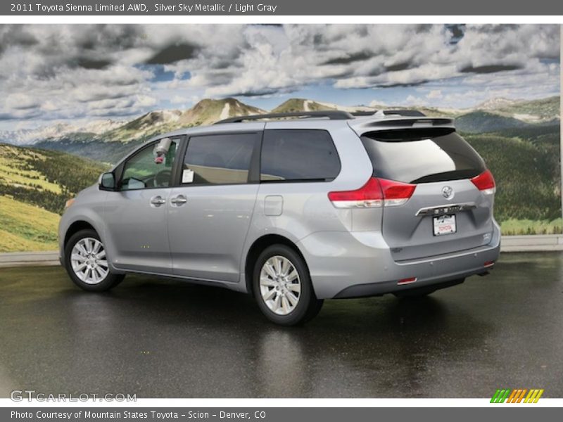 Silver Sky Metallic / Light Gray 2011 Toyota Sienna Limited AWD