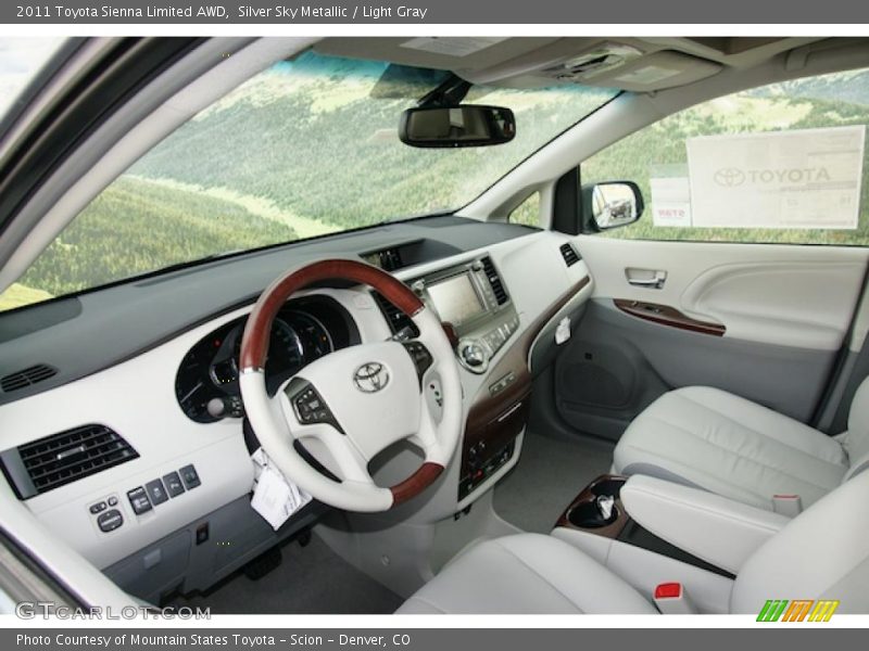  2011 Sienna Limited AWD Light Gray Interior