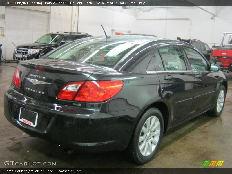 Brilliant Black Crystal Pearl / Dark Slate Gray 2010 Chrysler Sebring Limited Sedan