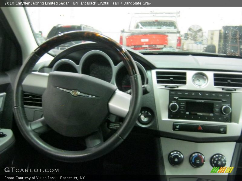 Brilliant Black Crystal Pearl / Dark Slate Gray 2010 Chrysler Sebring Limited Sedan