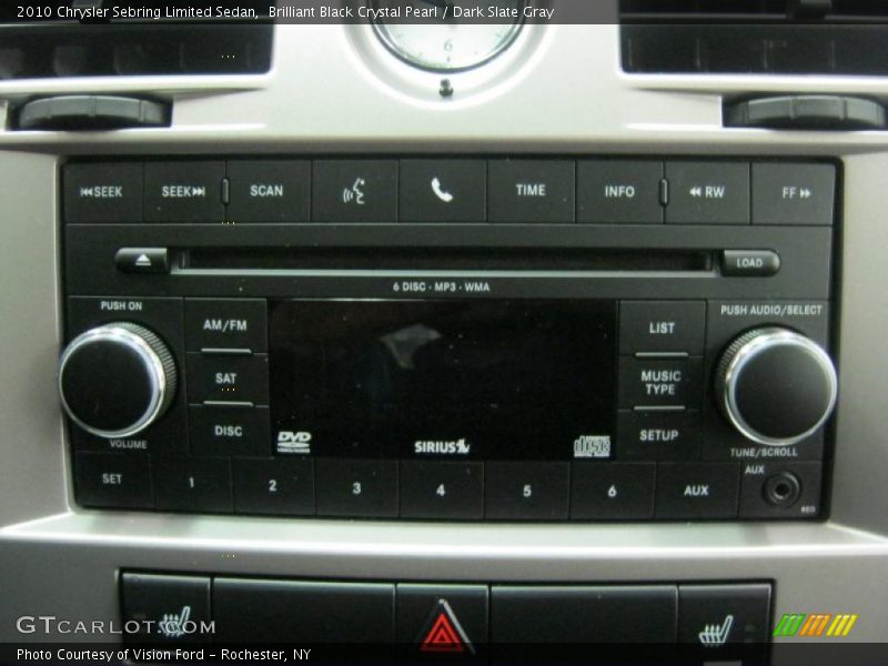 Brilliant Black Crystal Pearl / Dark Slate Gray 2010 Chrysler Sebring Limited Sedan