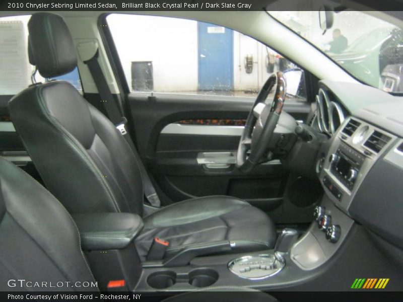 Brilliant Black Crystal Pearl / Dark Slate Gray 2010 Chrysler Sebring Limited Sedan