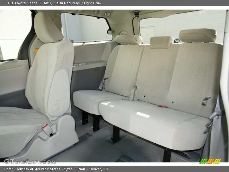 Salsa Red Pearl / Light Gray 2011 Toyota Sienna LE AWD
