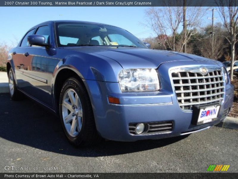 Marine Blue Pearlcoat / Dark Slate Gray/Light Graystone 2007 Chrysler 300 Touring