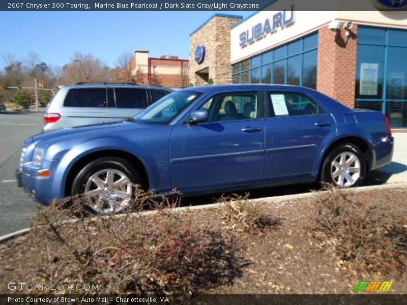 Marine Blue Pearlcoat / Dark Slate Gray/Light Graystone 2007 Chrysler 300 Touring