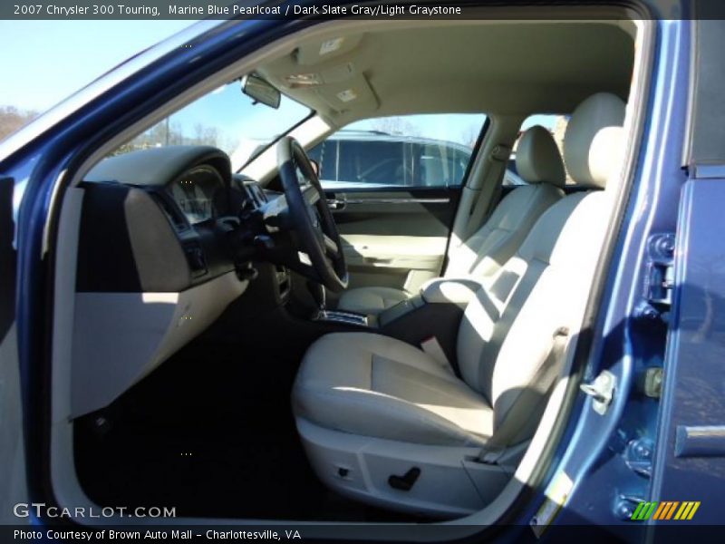 Marine Blue Pearlcoat / Dark Slate Gray/Light Graystone 2007 Chrysler 300 Touring