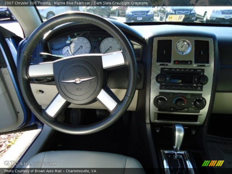 Marine Blue Pearlcoat / Dark Slate Gray/Light Graystone 2007 Chrysler 300 Touring