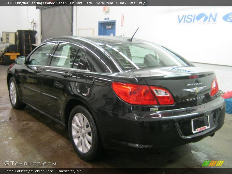 Brilliant Black Crystal Pearl / Dark Slate Gray 2010 Chrysler Sebring Limited Sedan