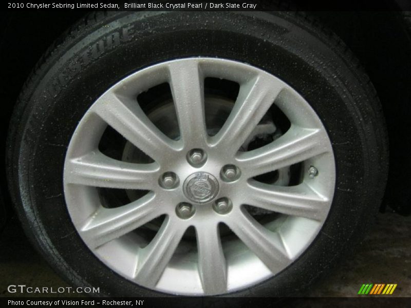 Brilliant Black Crystal Pearl / Dark Slate Gray 2010 Chrysler Sebring Limited Sedan