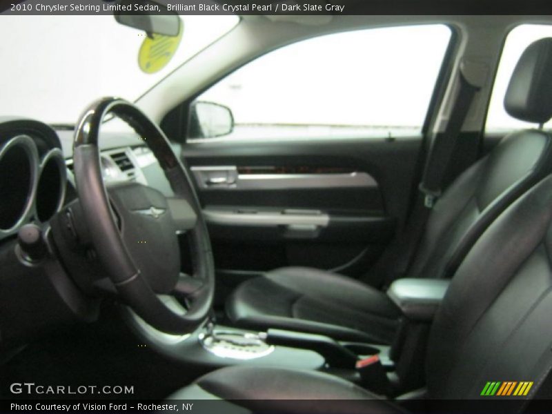 Brilliant Black Crystal Pearl / Dark Slate Gray 2010 Chrysler Sebring Limited Sedan
