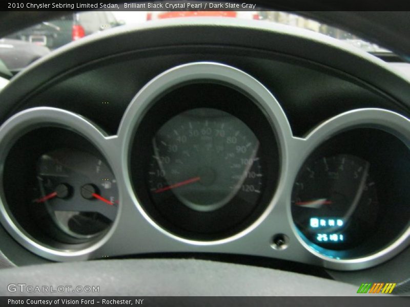 Brilliant Black Crystal Pearl / Dark Slate Gray 2010 Chrysler Sebring Limited Sedan