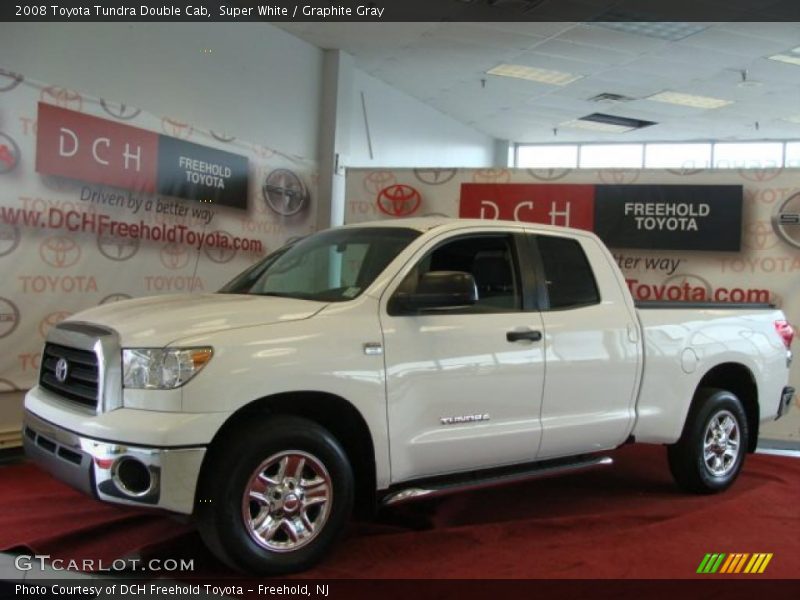Super White / Graphite Gray 2008 Toyota Tundra Double Cab