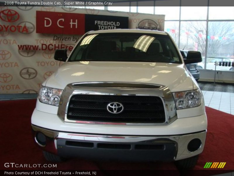 Super White / Graphite Gray 2008 Toyota Tundra Double Cab