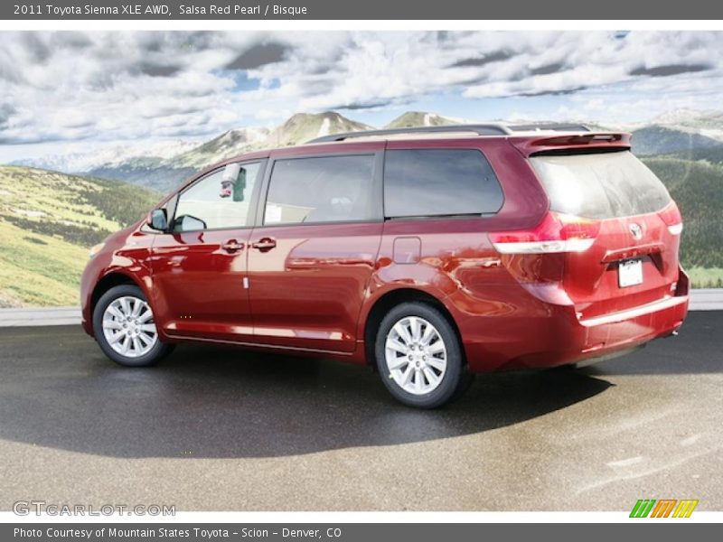 Salsa Red Pearl / Bisque 2011 Toyota Sienna XLE AWD