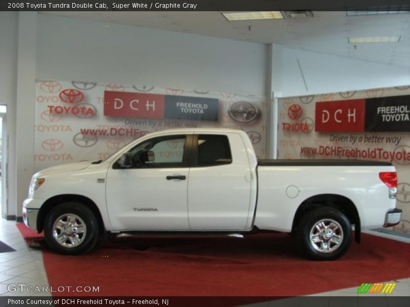 Super White / Graphite Gray 2008 Toyota Tundra Double Cab
