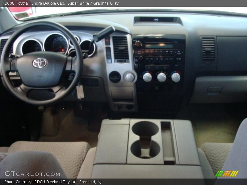 Super White / Graphite Gray 2008 Toyota Tundra Double Cab