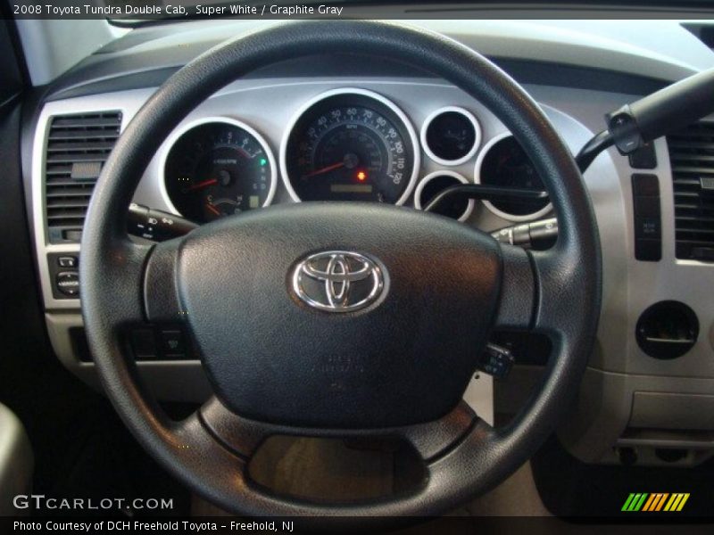 Super White / Graphite Gray 2008 Toyota Tundra Double Cab