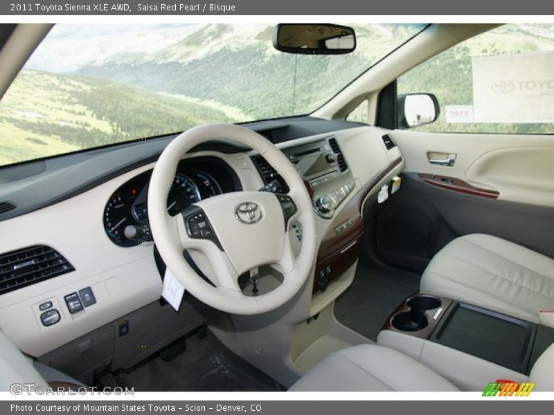  2011 Sienna XLE AWD Bisque Interior
