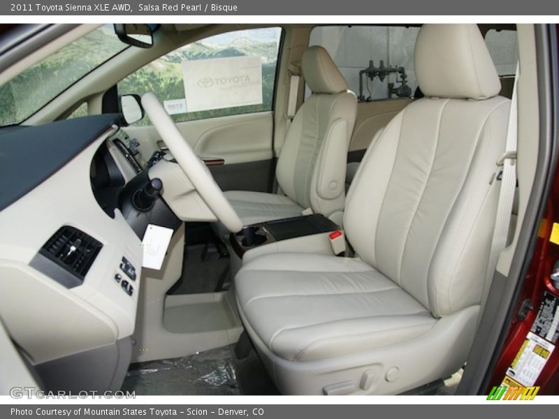  2011 Sienna XLE AWD Bisque Interior